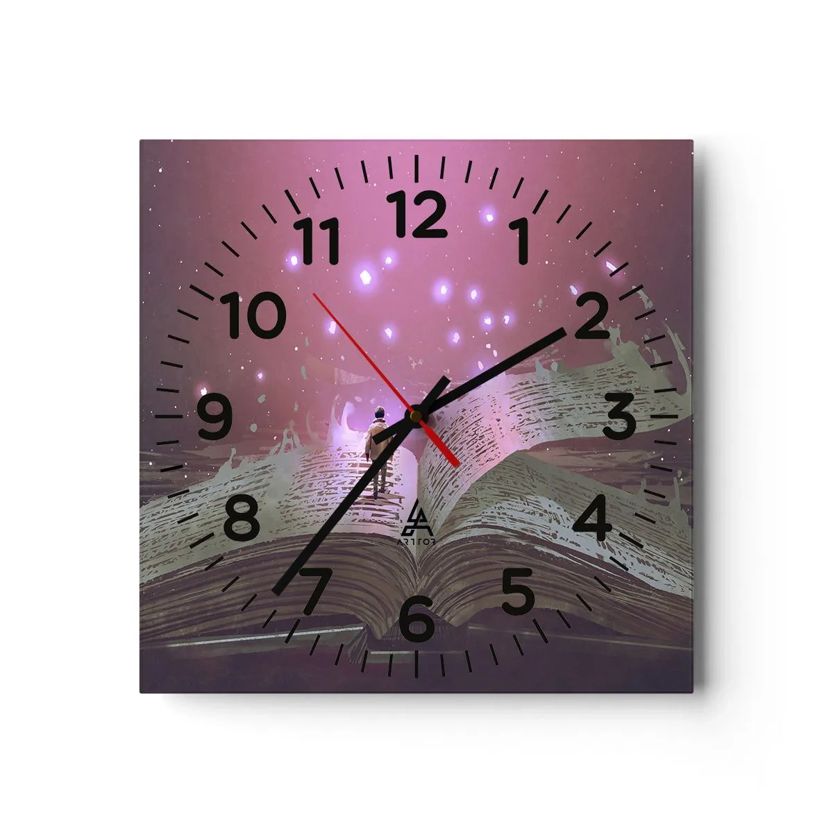 Nástenné hodiny - Pozvánka do iného sveta - prečítaj! - 40x40 cm