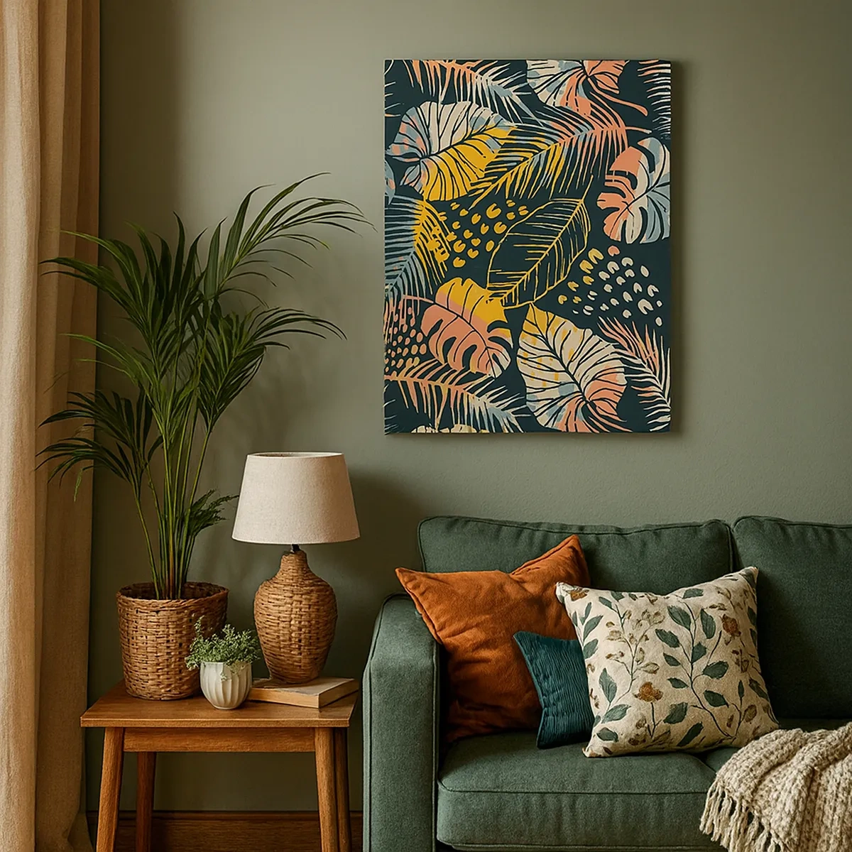 Obraz na plátne - Listová fantázia - 50x70 cm