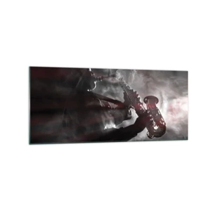 Obraz na skle - V oparoch jazzu - 120x50 cm