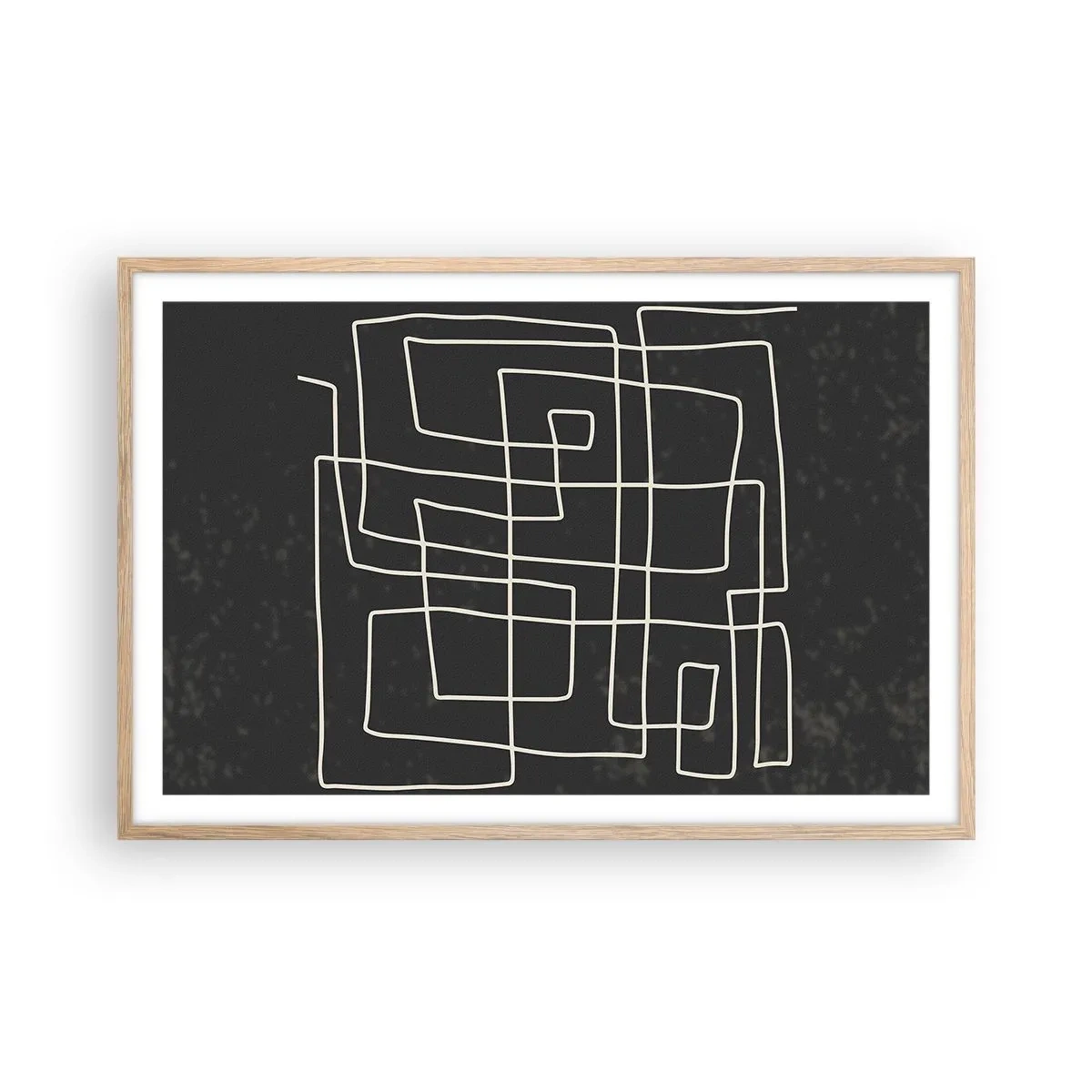 Plagát v ráme zo svetlého duba - Nie je to tak jednoduché - 91x61 cm