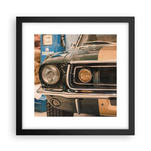 Plagát v čiernom ráme - Stretnutie s legendou - 30x30 cm