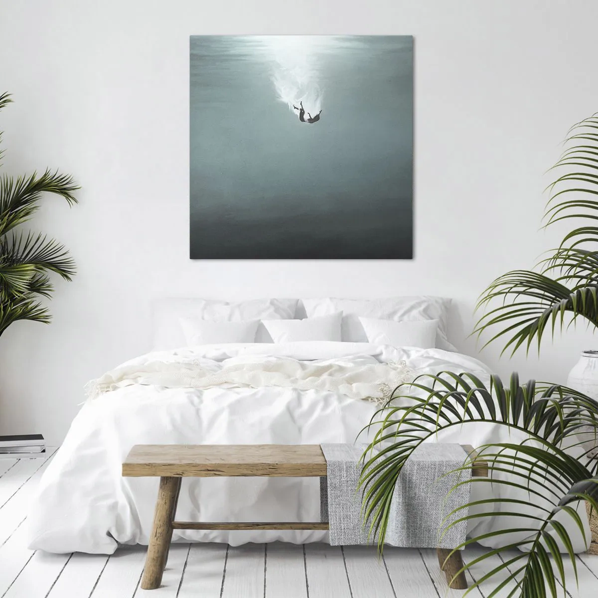 Obraz na plátne - V objatí oceánu - 30x30 cm