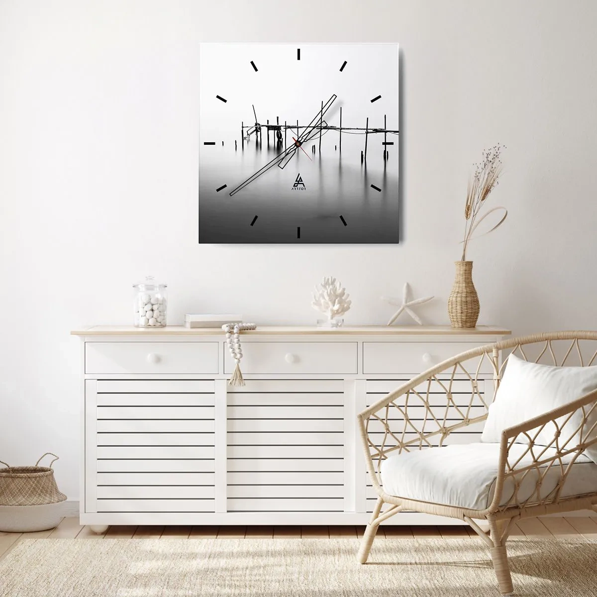 Nástenné hodiny - A čo keď svet nie je? - 40x40 cm