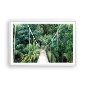 Plagát v bielom ráme - Welcome to the jungle! - 91x61 cm
