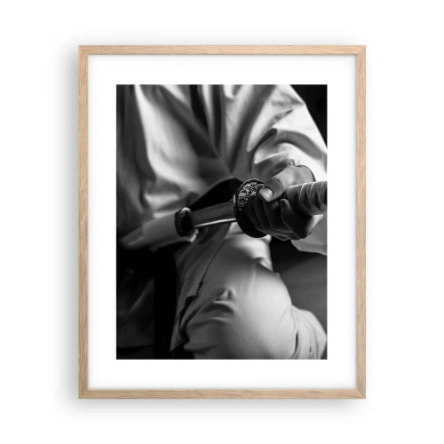 Plagát v ráme zo svetlého duba - Duša bojovníka - 40x50 cm