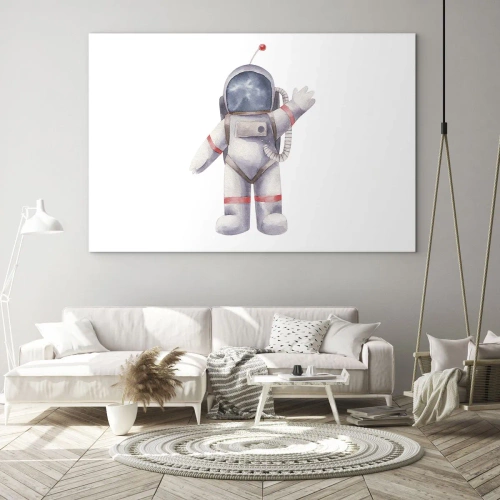 Obraz na skle - Tak zatiaľ! - 120x80 cm
