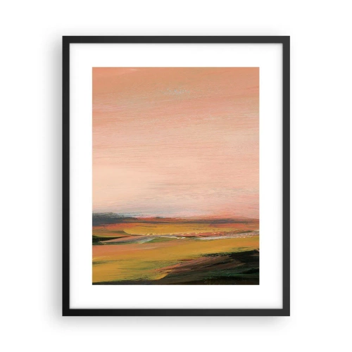 Plagát v čiernom ráme - V ružových tónoch - 40x50 cm