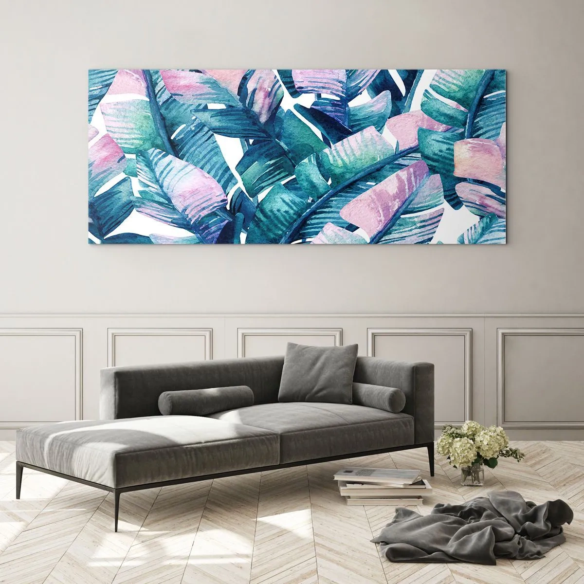 Obraz na skle - V banánovom háji - 100x40 cm