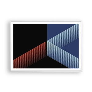 Plagát v bielom ráme - Jednoduchý príbeh - 100x70 cm