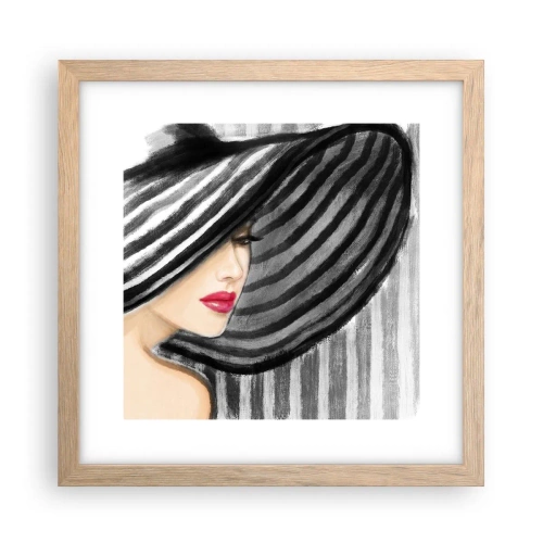 Plagát v ráme zo svetlého duba - Kde ťa hľadať? - 30x30 cm