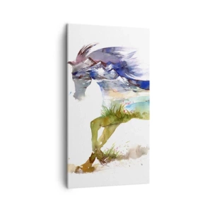 Obraz na plátne - Z lúky priamo do neba - 45x80 cm