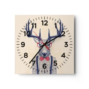 Nástenné hodiny - Zábavná extravagancia - 30x30 cm