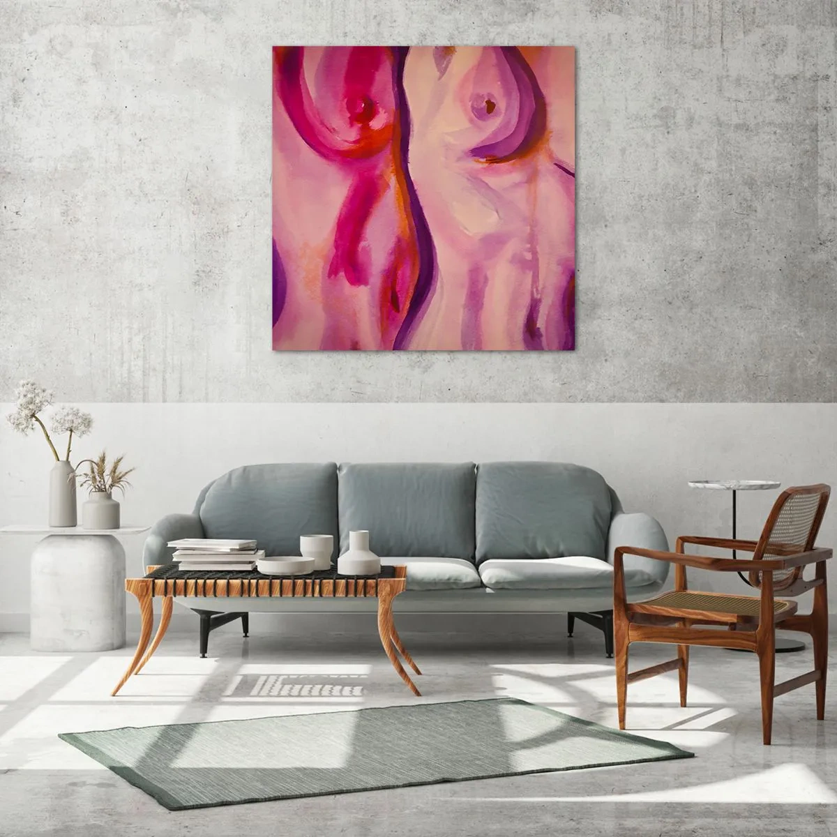 Obraz na skle - Óda na ženskosť - 30x30 cm