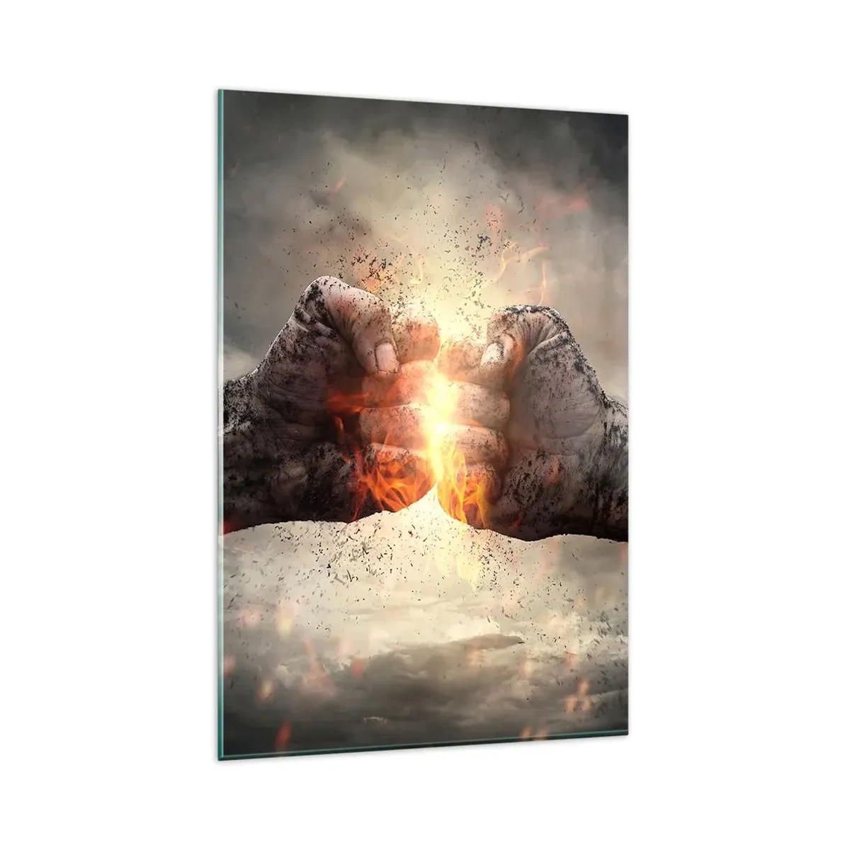 Obraz na skle - Choď do boja - 80x120 cm