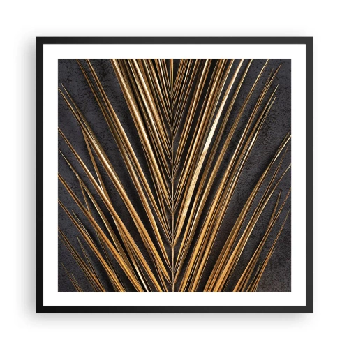 Plagát v čiernom ráme - Zlato trópov - 60x60 cm