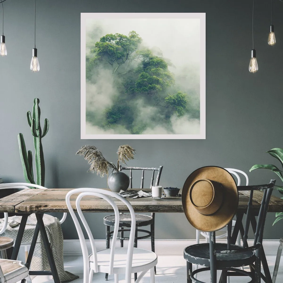 Plagát - Zahalené hmlou - 40x40 cm