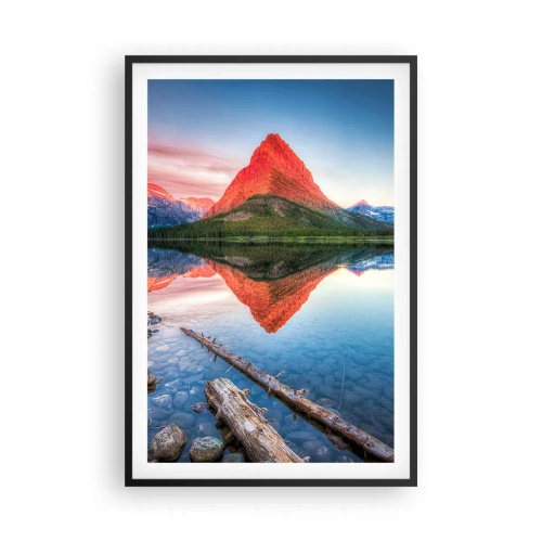 Plagát v čiernom ráme - Teplo a chlad - 61x91 cm