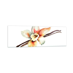 Obraz na skle - Farbičkou rozliata sladkosť - 160x50 cm