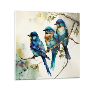 Obraz na skle - Urazil sa? - 50x50 cm