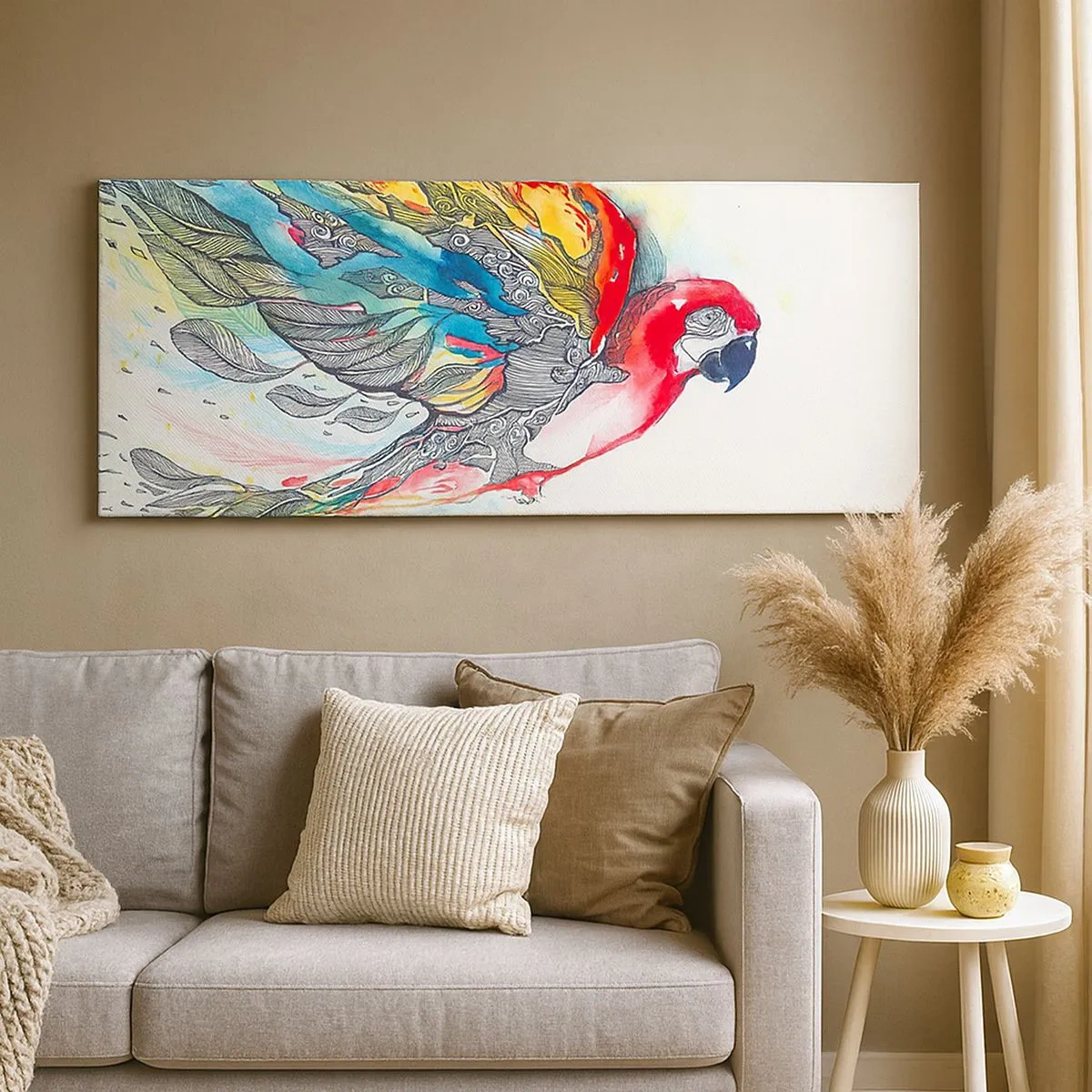 Obraz na plátne - Ži farebne - 100x40 cm