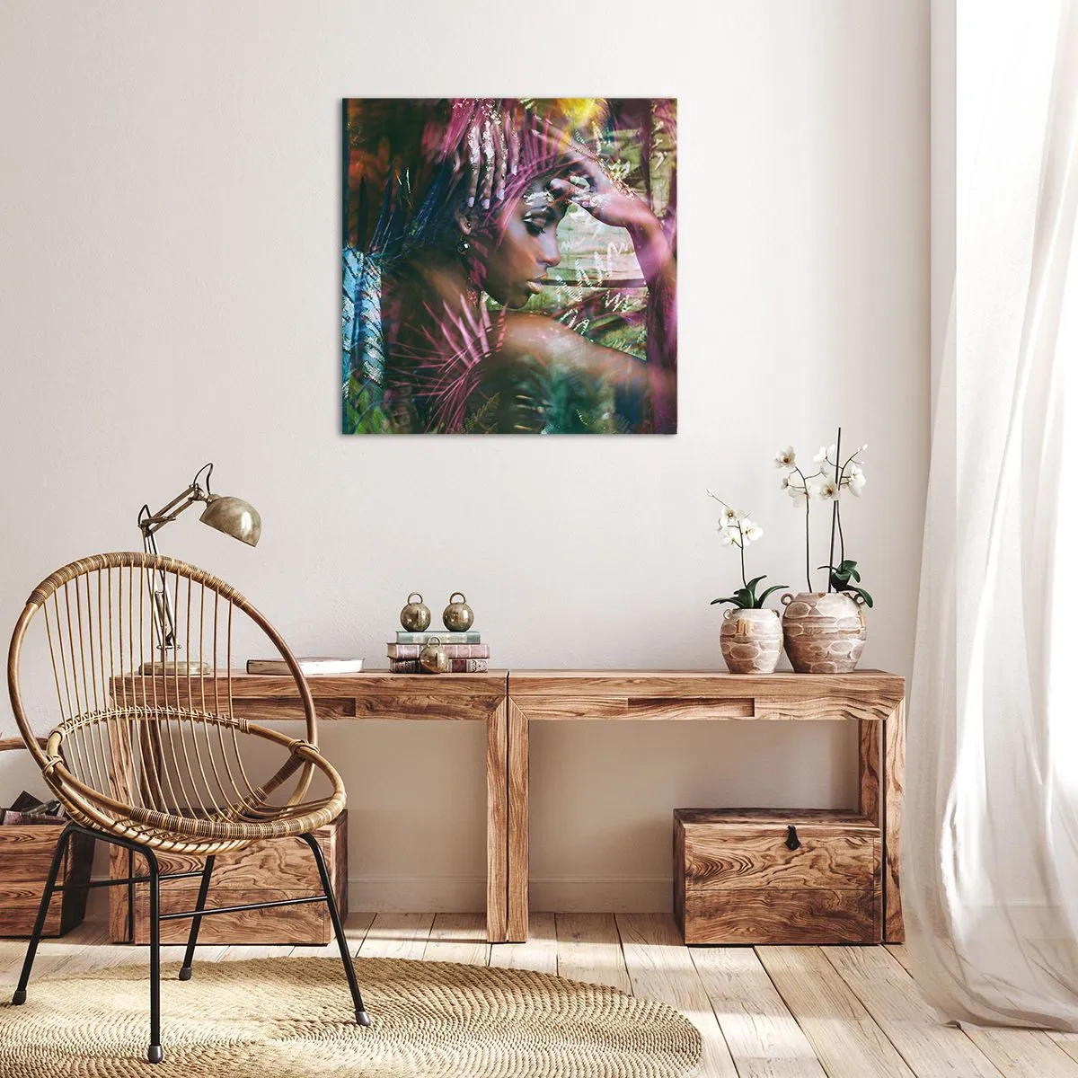Obraz na plátne - Matka príroda v džungli - 60x60 cm
