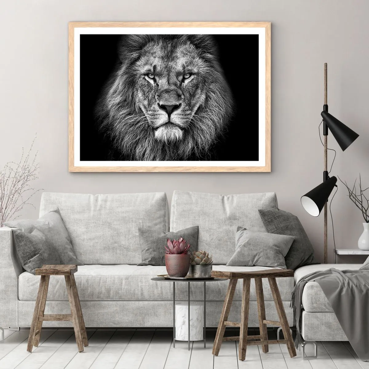 Plagát v ráme zo svetlého duba - V korunovačnom odeve - 100x70 cm