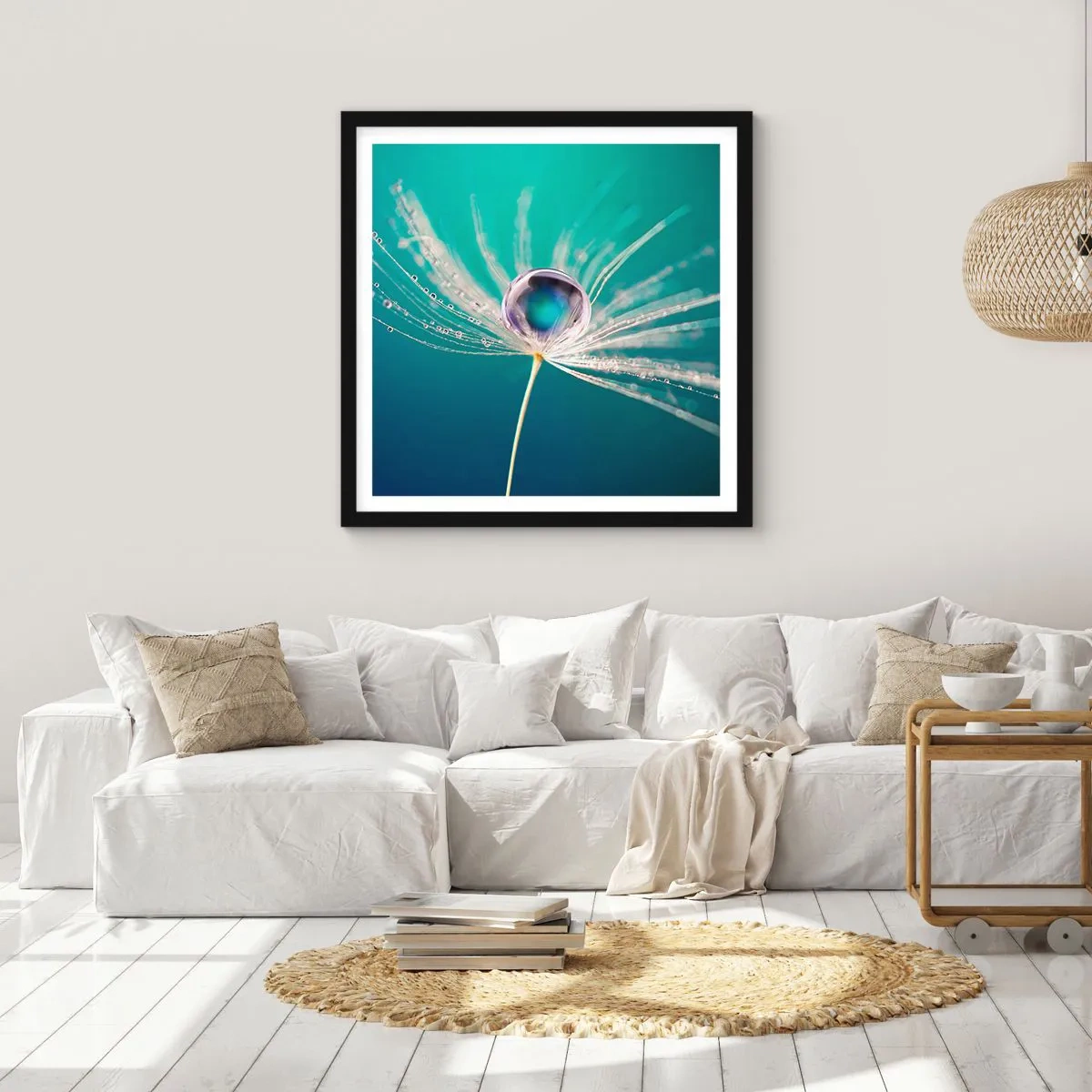 Plagát v čiernom ráme - Mystický okamih - 60x60 cm