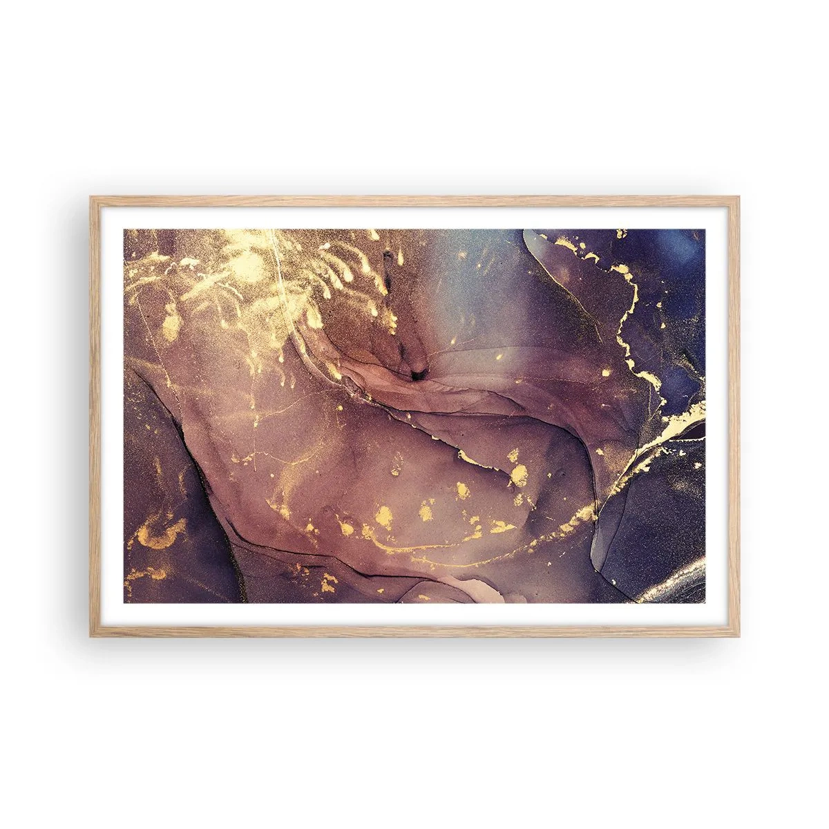 Plagát v ráme zo svetlého duba - Hmota a duch - 91x61 cm