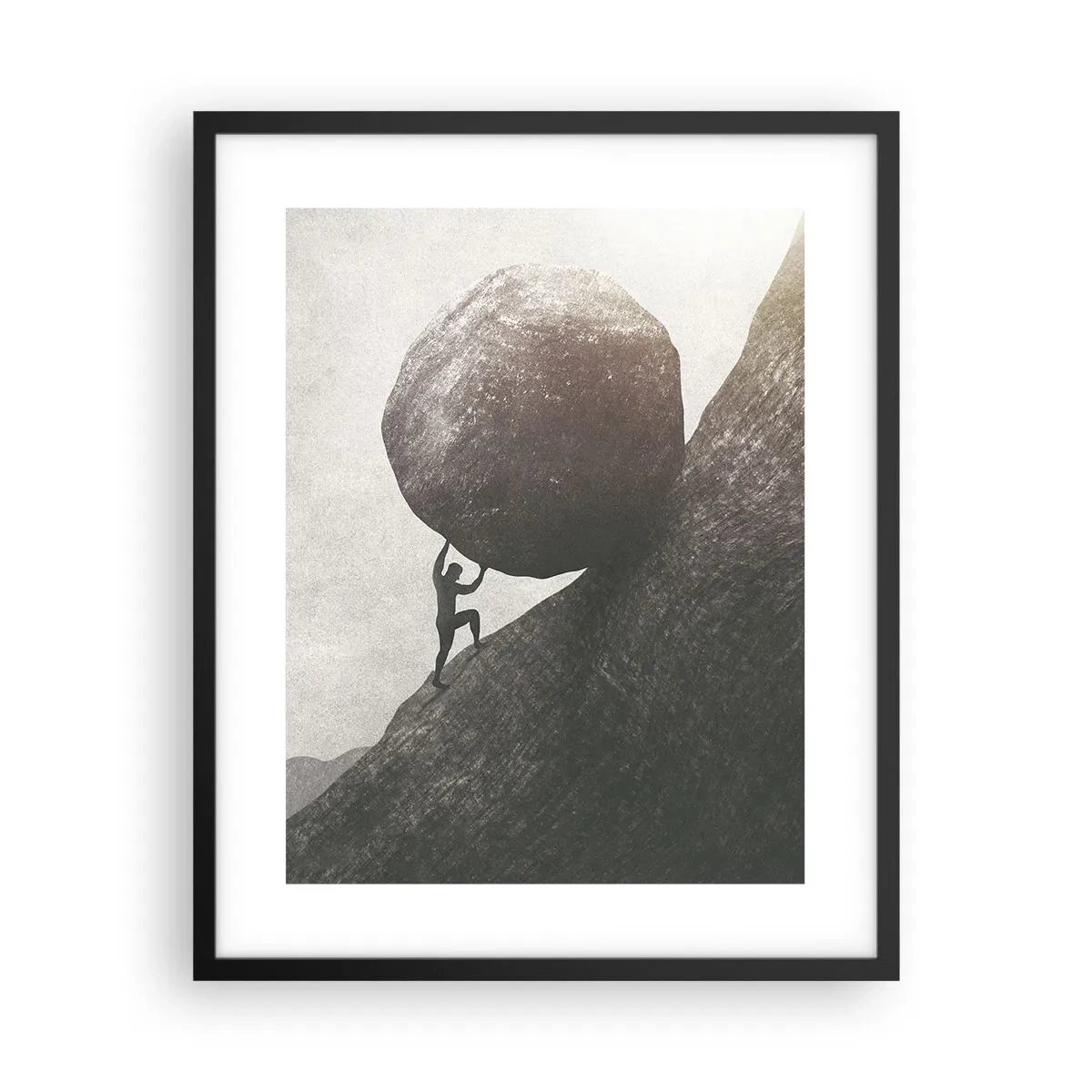 Plagát v čiernom ráme - Verím, proti všetkej nádeji - 40x50 cm