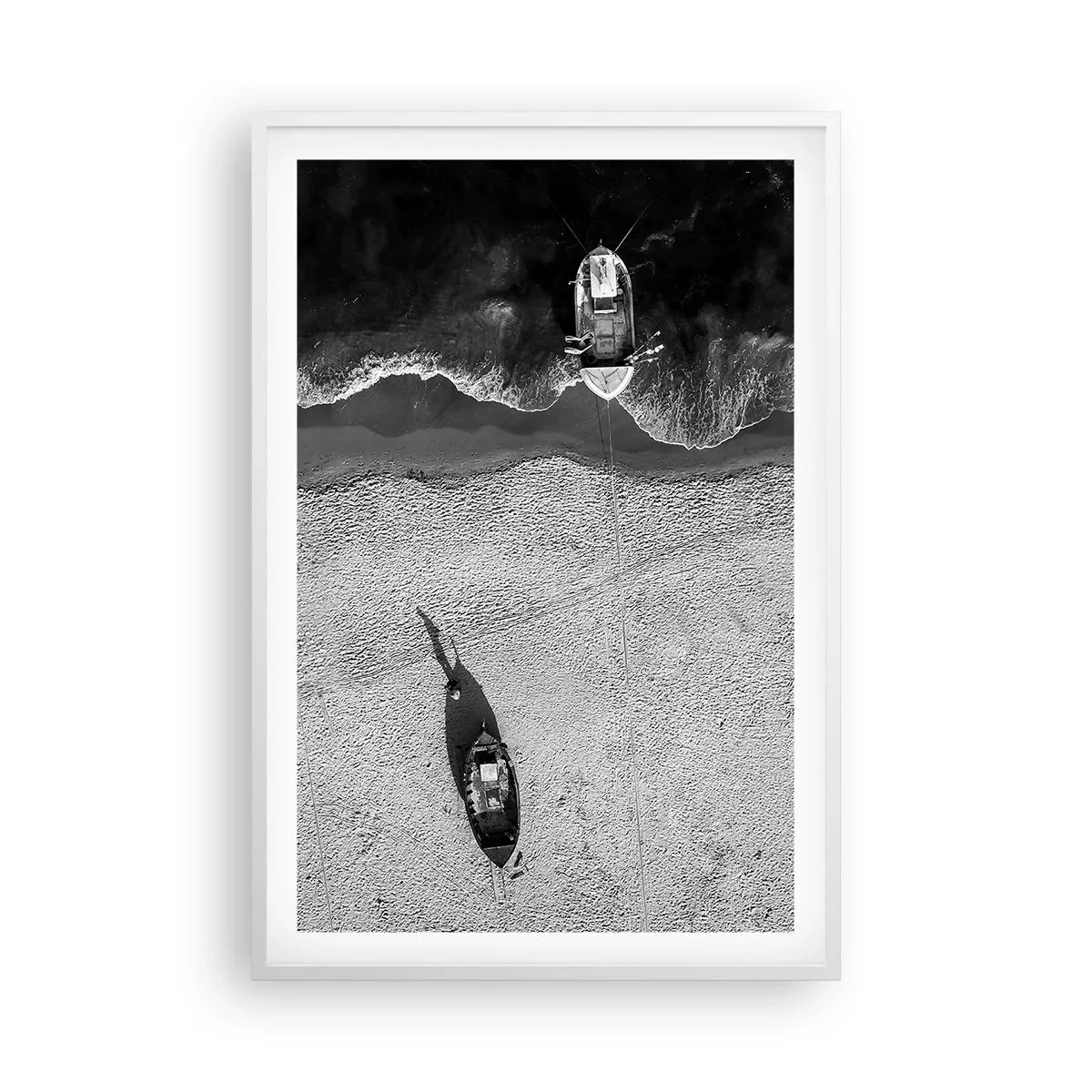Plagát v bielom ráme - Ešte na brehu… - 61x91 cm