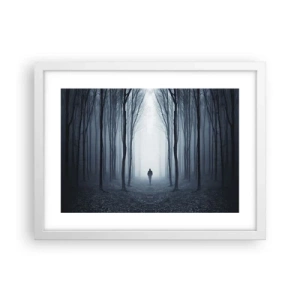 Plagát v bielom ráme - A všetko jednoduché a jasné - 40x30 cm