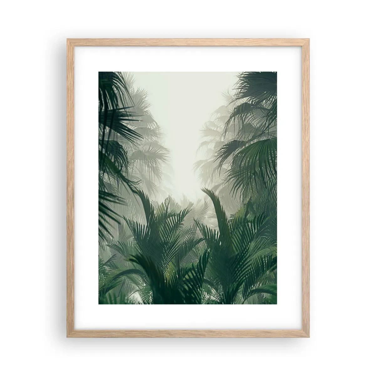 Plagát v ráme zo svetlého duba - Tropická záhada - 40x50 cm