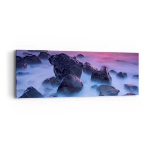Obraz na plátne - Narodeniny v lesku a v hmle - 90x30 cm