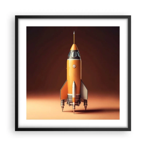 Plagát v čiernom ráme - Začína to snom - 50x50 cm