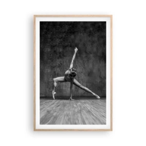 Plagát v ráme zo svetlého duba - Ideál rovnováhy - 61x91 cm