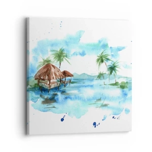 Obraz na plátne - Niekde v Pacifiku - 30x30 cm