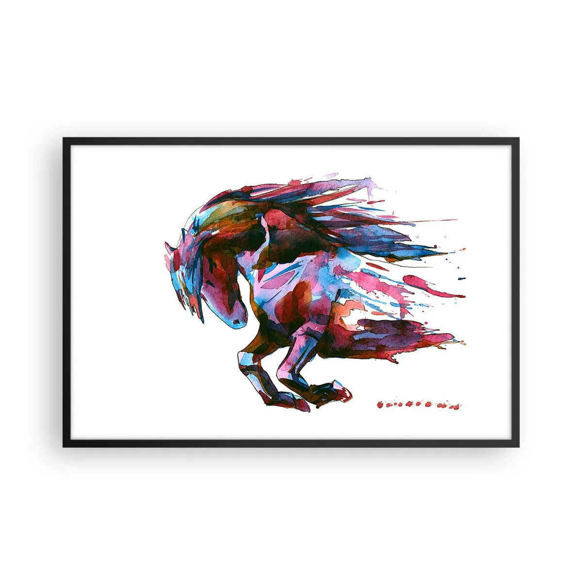 Plagát v čiernom ráme - Nadšenie - 91x61 cm