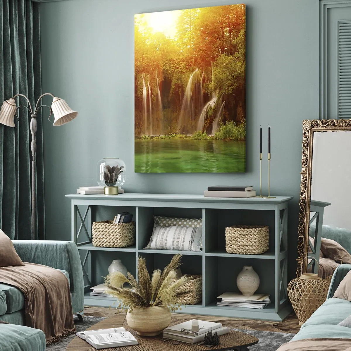 Obraz na plátne - Na slnku a v tieni - 65x120 cm