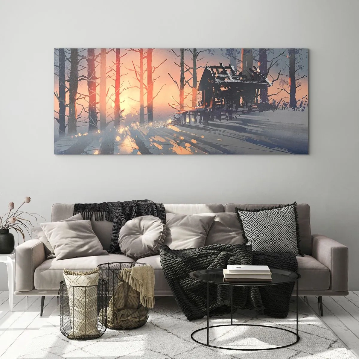 Obraz na skle - Pozerá sa tu iba slnko - 100x40 cm