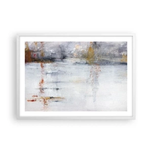 Plagát v bielom ráme - Za závojom vzduchu - 70x50 cm