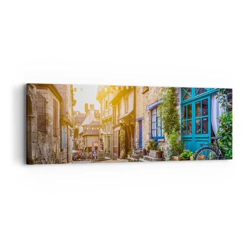 Obraz na plátne - Biely duch mestečka - 90x30 cm