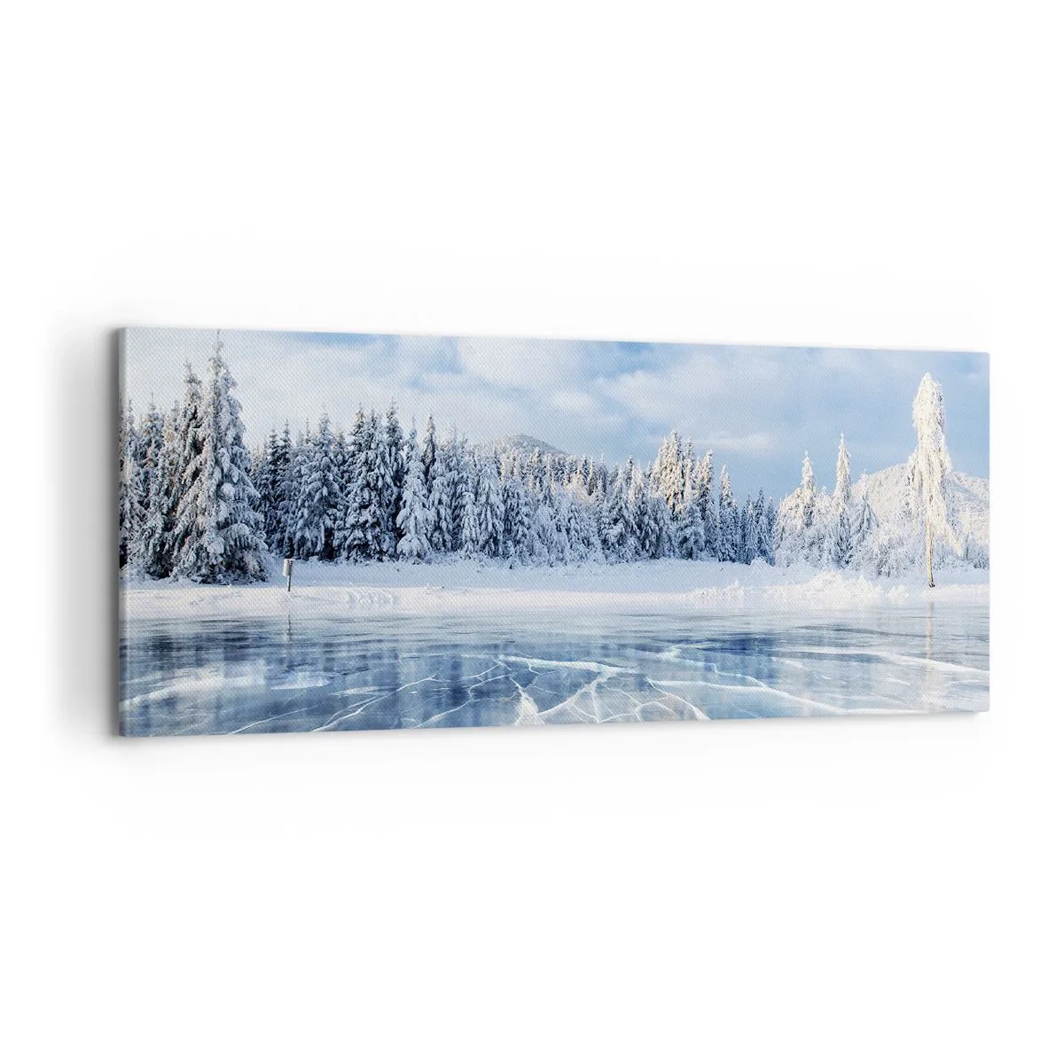 Obraz na plátne - Oslnivý a kryštalický pohľad - 100x40 cm