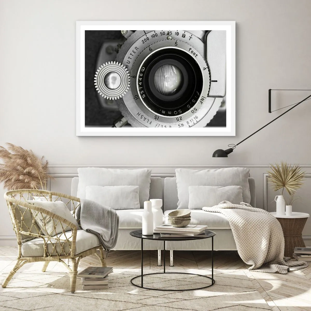 Plagát v bielom ráme - Príbeh o Hollywoode - 91x61 cm