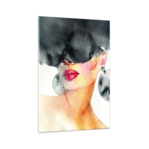 Obraz na skle - Tajomstvo elegancie - 70x100 cm