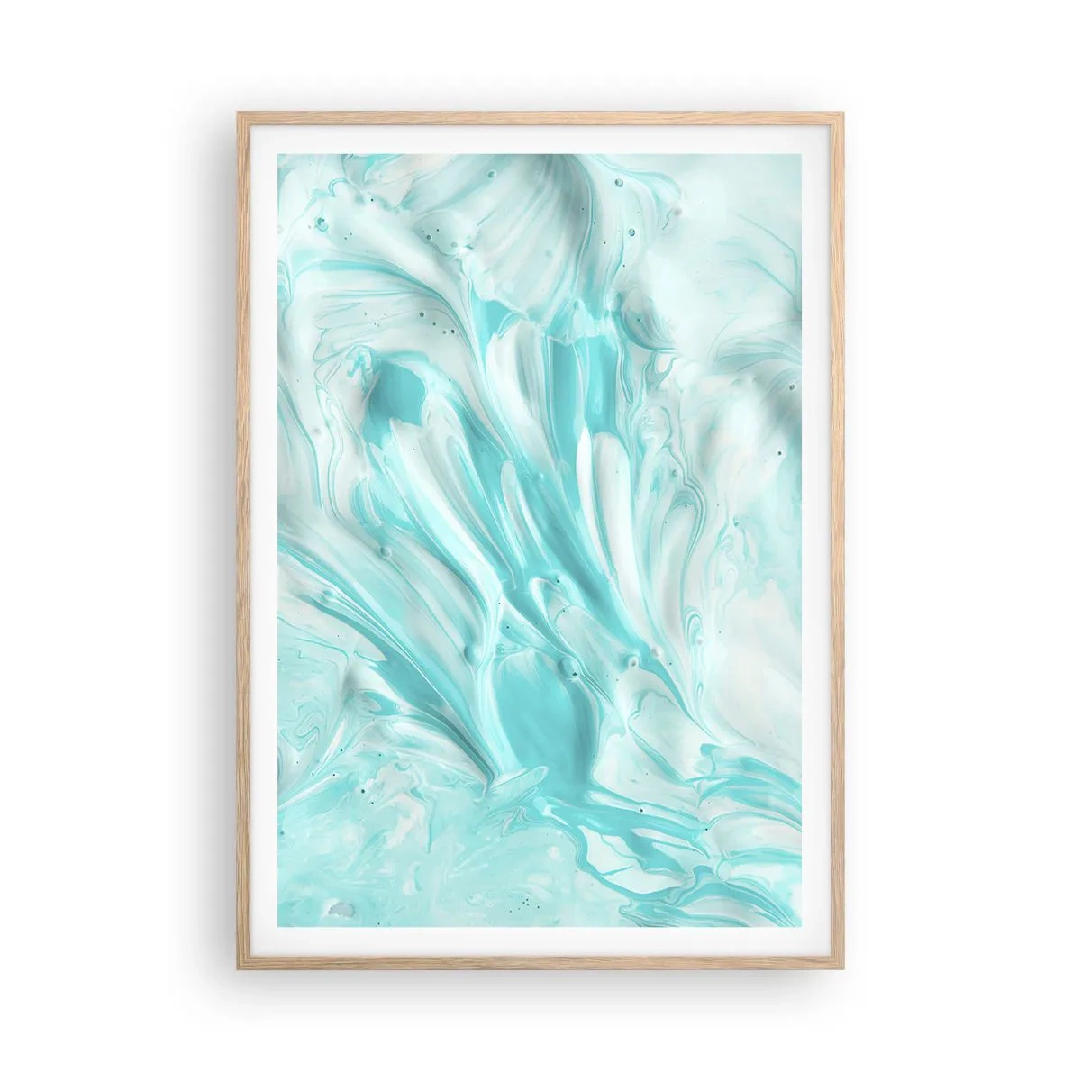 Plagát v ráme zo svetlého duba - Navždy spolu - 70x100 cm