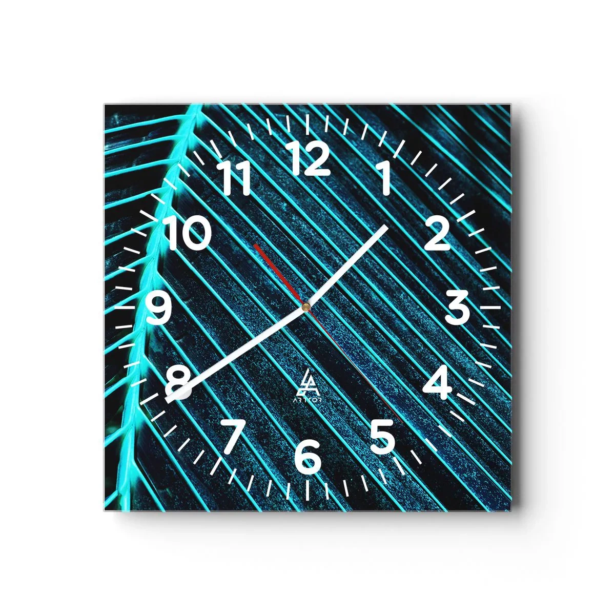 Nástenné hodiny - Textúra zelene - 40x40 cm