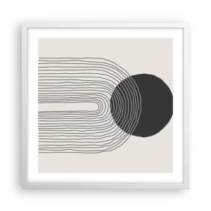 Plagát v bielom ráme - Chvenie a istota - 50x50 cm