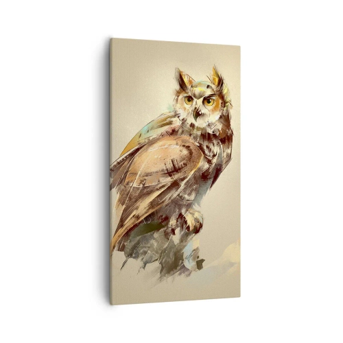 Obraz na plátne - Najmúdrejšia sova - potvrdí to aj les - 55x100 cm