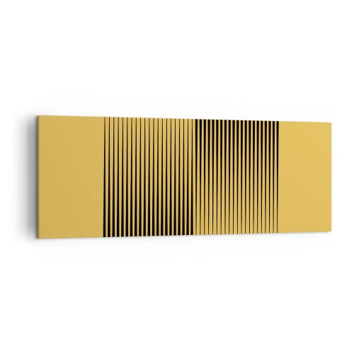Obraz na plátne - Štvorec protikladov - 140x50 cm