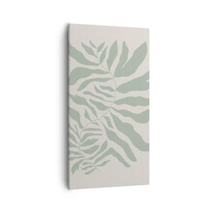 Obraz na plátne - Smaragdová vetva - 55x100 cm